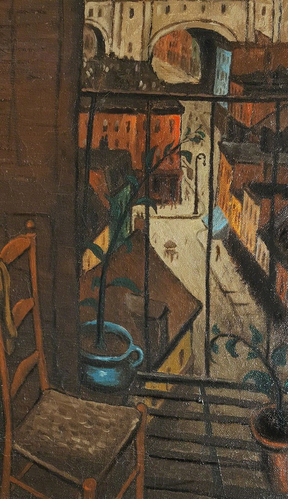 Glenn O. Coleman - From a Balcony (Skyscraper City: 1928), ca. 1927