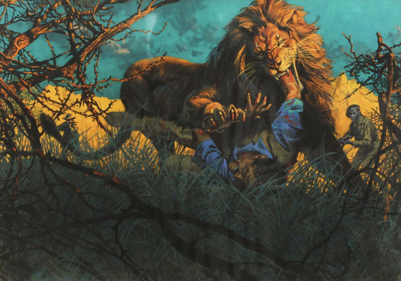 Frank McCarthy - A Lion Mangled Me -  A Man Eating Lion