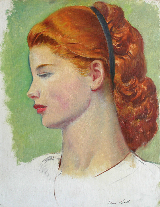 Leon Kroll  - Portrait of a Redhead