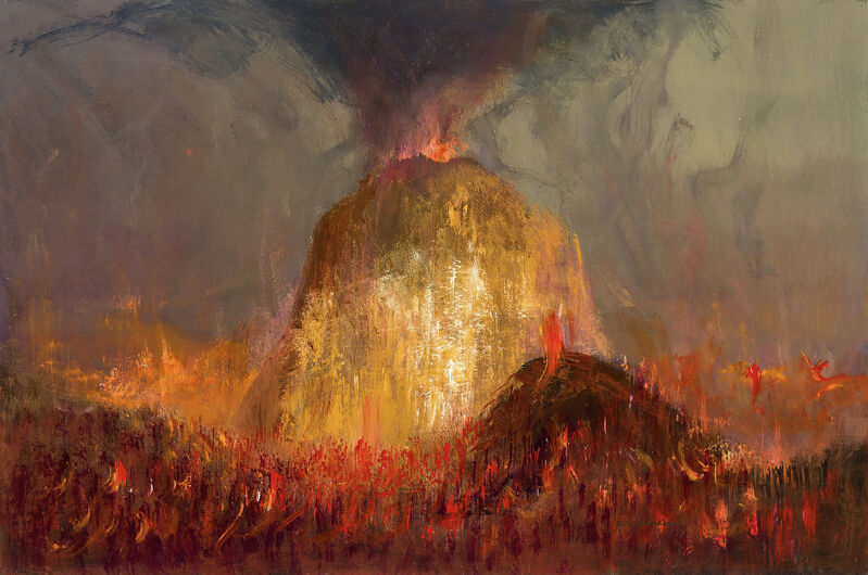 Peter Ellenshaw - Volcano Eruption - Explosive Fire Lava Flow